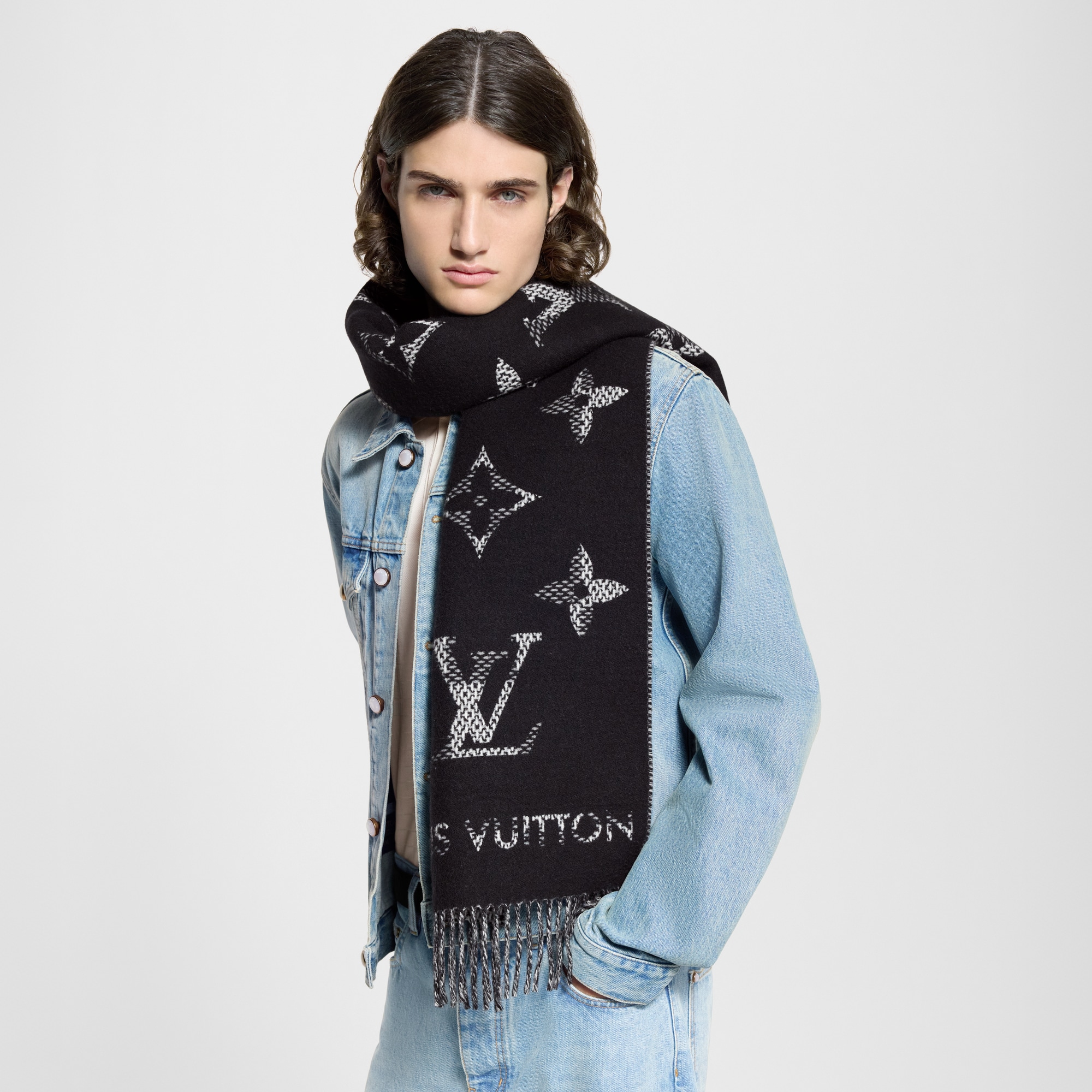 Monogram Check Scarf . - Luxury Holiday Gifts for Him - M96951